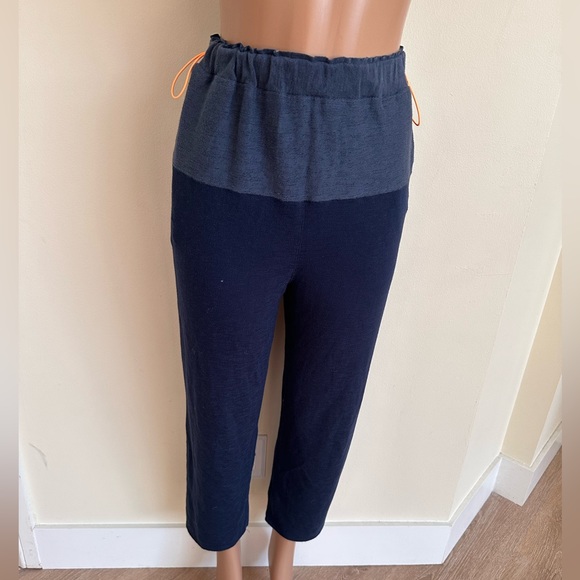 FREE PEOPLE |  two toned joggers with neon orange drawstring - Picture 10 of 13